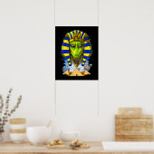 Alien Pharaoh Egypt Tutankhamun Ancient Annunaki Poster (Keuken)