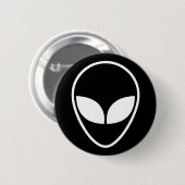 Alien pin-knop, geek ronde button 5,7 cm (Voorkant /achterkant)