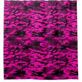 Alien Pink Camo Douchegordijn