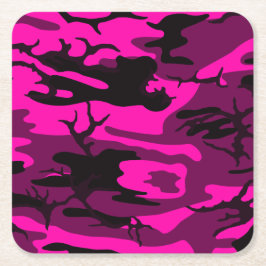 Alien Pink Camo Kartonnen Onderzetters