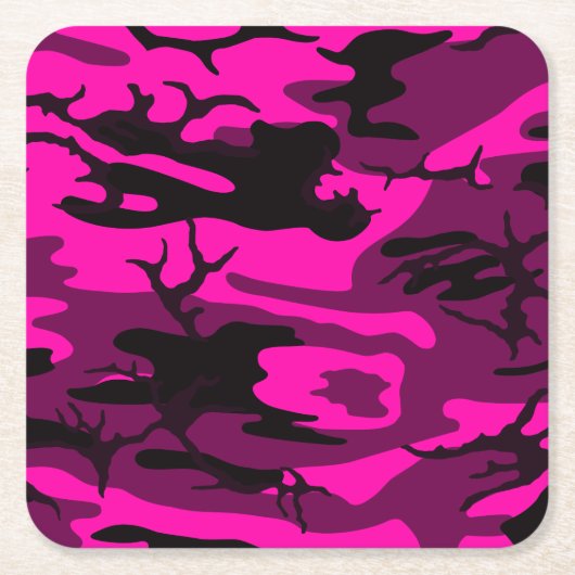Alien Pink Camo Kartonnen Onderzetters (Voorkant)