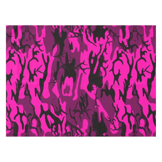 Alien Pink Camo Tafelkleed (Voorkant (Horizontaal))