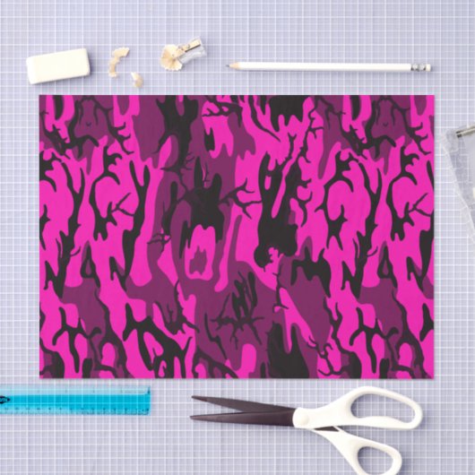 Alien Pink Camo Tissuepapier (Craft)