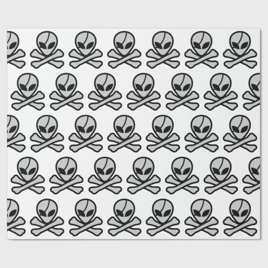 Alien Pirate Cadeaupapier (Vlak)