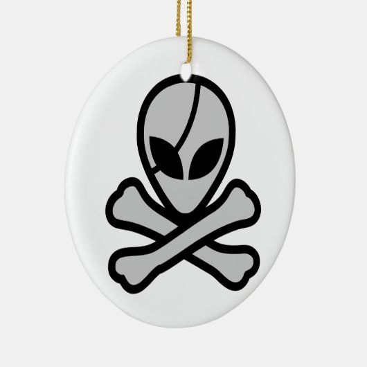 Alien Pirate Keramisch Ornament (Rechts)