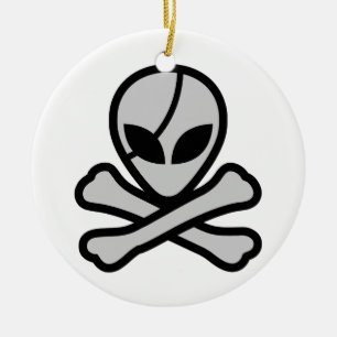 Alien Pirate Keramisch Ornament