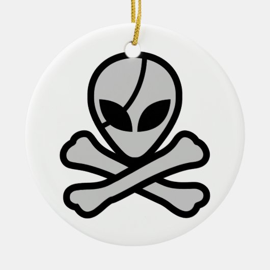 Alien Pirate Keramisch Ornament (Voorkant)