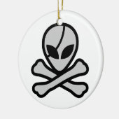 Alien Pirate Keramisch Ornament (Links)