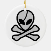 Alien Pirate Keramisch Ornament (Achterkant)