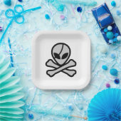 Alien Pirate Papieren Bordje (Feest)