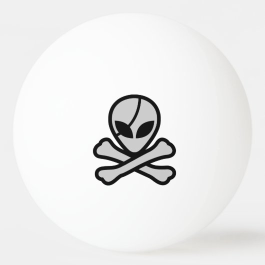 Alien Pirate Pingpongbal (Voorkant)
