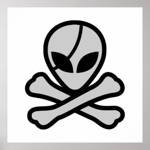 Alien Pirate Poster