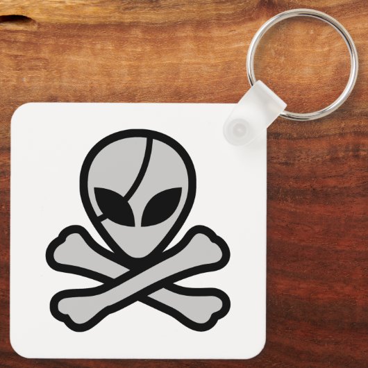 Alien Pirate Sleutelhanger (Achterkant)