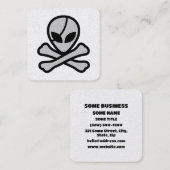 Alien Pirate Vierkante Visitekaartje (Voorkant / Achterkant)