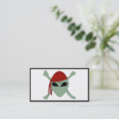 Alien Pirate Visitekaartje (Staand voorkant)