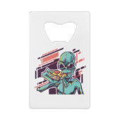 Alien Pizza Creditkaart Flessenopener (Achterkant)