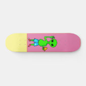 Alien Pizza van @TheAstroBoss Persoonlijk Skateboard (Horizontaal)