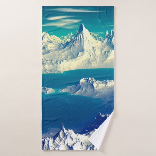 Alien Planet - 3D ed Computer Artwork. Rocks en s Badhanddoek (Badhanddoek)