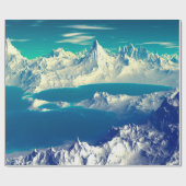 Alien Planet - 3D ed Computer Artwork. Rocks en s Cadeaupapier (Vlak)