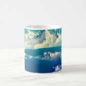 Alien Planet - 3D ed Computer Artwork. Rocks en s Koffiemok (Center)