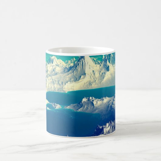 Alien Planet - 3D ed Computer Artwork. Rocks en s Koffiemok (Center)