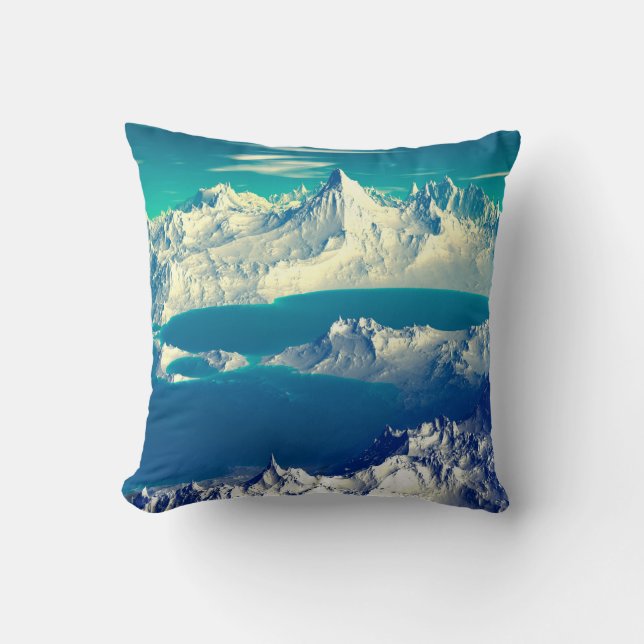 Alien Planet - 3D ed Computer Artwork. Rocks en s Kussen (Voorkant)