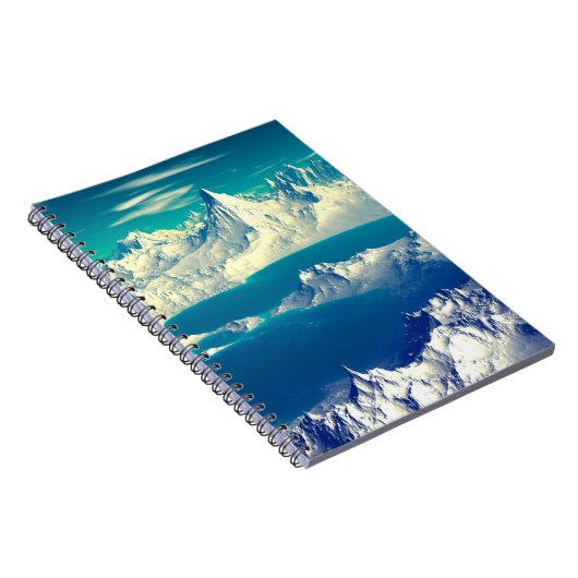 Alien Planet - 3D ed Computer Artwork. Rocks en s Notitieboek (Rechterzijde)