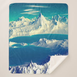 Alien Planet - 3D ed Computer Artwork. Rocks en s Sherpa Deken