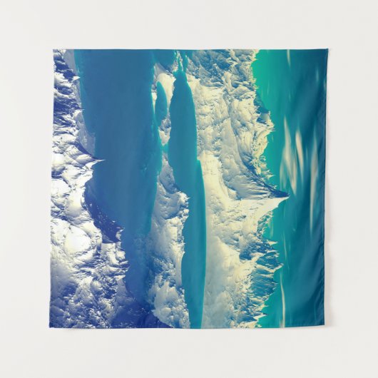 Alien Planet - 3D ed Computer Artwork. Rocks en s Wandkleed (Voorkant (horizontaal))