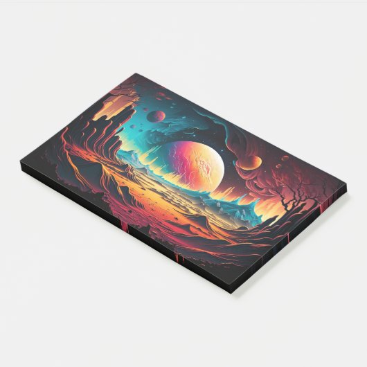 Alien Planet Adventure Post-it® Notes (Schuin)