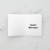 Alien Planet Crystal City Alien Tree Birthday Kaar Kaart (Binnen)