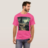 Alien Planet Landschap T-shirt (Voorkant volledig)