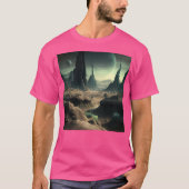 Alien Planet Landschap T-shirt (Voorkant)