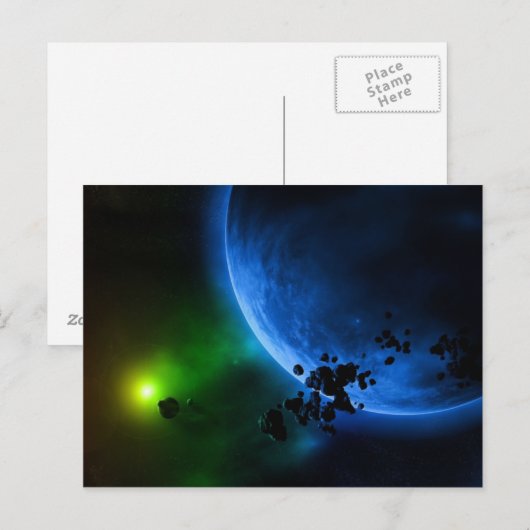 Alien Planets Briefkaart (Voorkant / Achterkant)