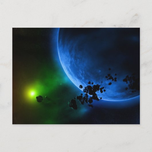 Alien Planets Briefkaart (Voorkant)