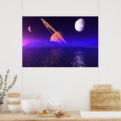 Alien Planetscape Poster (Keuken)