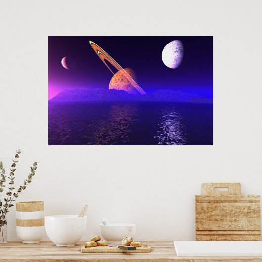 Alien Planetscape Poster (Keuken)