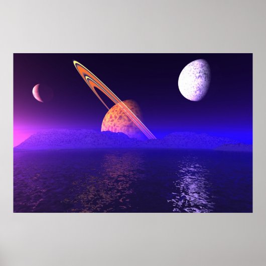 Alien Planetscape Poster (Voorkant)