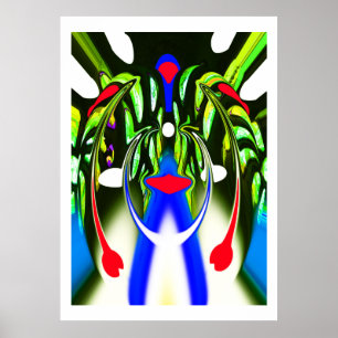 Alien plant leven in kunst poster