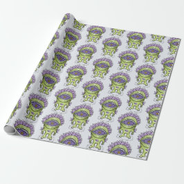 Alien Plant - Raar astronaut schepsel Cadeaupapier