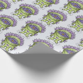 Alien Plant - Raar astronaut schepsel Cadeaupapier (Hoek)