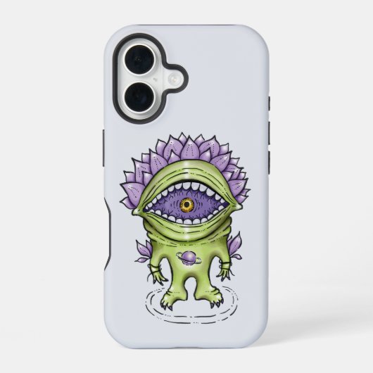 Alien Plant - Raar astronaut schepsel iPhone 16 Hoesje (Achterkant)