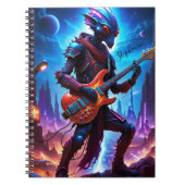 Alien Playing Guitar Notitieboek (Voorkant)