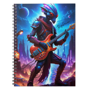 Alien Playing Guitar Notitieboek