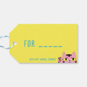 Alien Pocket Cat Cadeaulabel (Achterkant Horizontaal)