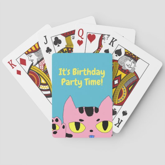 Alien Pocket Cat Pokerkaarten (Achterkant)