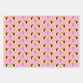 Alien Pocket Cat Roze Cartoon Kitten Inpakpapier Vel (Voorkant)