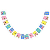 Alien Pocket Cat Roze Cartoon Kitten Vlaggetjes (Alle)