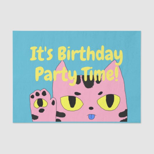 Alien Pocket Cat Tissuepapier (Voorkant)