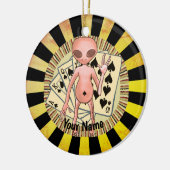 Alien Poker-ornament Keramisch Ornament (Links)